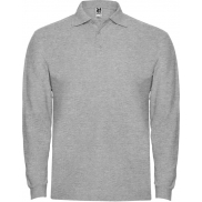 Estrella koszulka męska polo z długim rękawem 220 g/m², xl, szary