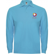 Estrella koszulka męska polo z długim rękawem 220 g/m², 3xl, niebieski