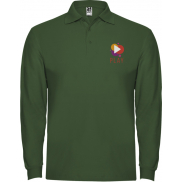 Estrella koszulka męska polo z długim rękawem 220 g/m², 2xl, zielony