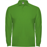 Estrella koszulka męska polo z długim rękawem 220 g/m², s, zielony