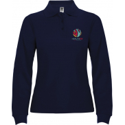 Estrella koszulka damska polo z długim rękawem 220 g/m², 3xl, niebieski
