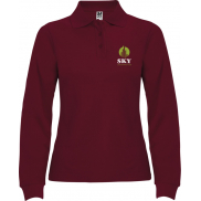Estrella koszulka damska polo z długim rękawem 220 g/m², s, fioletowy