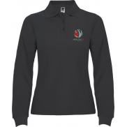 Estrella koszulka damska polo z długim rękawem 220 g/m², l, szary