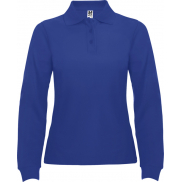 Estrella koszulka damska polo z długim rękawem 220 g/m², l, niebieski