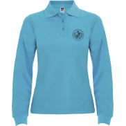 Estrella koszulka damska polo z długim rękawem 220 g/m², l, niebieski