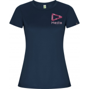 Imola sportowa koszulka damska z krótkim rękawem 135 g/m², l, niebieski