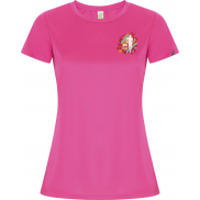 Imola sportowa koszulka damska z krótkim rękawem 135 g/m², l, różowy