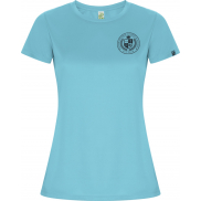 Imola sportowa koszulka damska z krótkim rękawem 135 g/m², l, niebieski