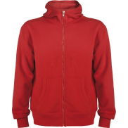 Montblanc bluza unisex z kapturem z suwakiem na całej długości 280 g/m², xl, czerwony