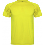Montecarlo sportowa koszulka męska z krótkim rękawem 150 g/m², m, żółty