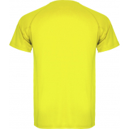 Montecarlo sportowa koszulka męska z krótkim rękawem 150 g/m², l, żółty