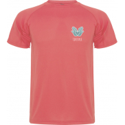 Montecarlo sportowa koszulka męska z krótkim rękawem 150 g/m², s, czerwony