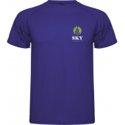 Montecarlo sportowa koszulka męska z krótkim rękawem 150 g/m², l, fioletowy