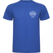Montecarlo sportowa koszulka męska z krótkim rękawem 150 g/m², l, niebieski