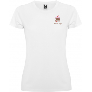 Montecarlo sportowa koszulka damska z krótkim rękawem 150 g/m², l, biały