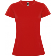Montecarlo sportowa koszulka damska z krótkim rękawem 150 g/m², 2xl, czerwony