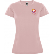 Montecarlo sportowa koszulka damska z krótkim rękawem 150 g/m², l, różowy