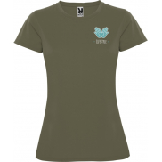 Montecarlo sportowa koszulka damska z krótkim rękawem 150 g/m², 2xl, zielony