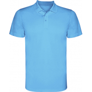 Monzha sportowa koszulka dziecięca polo z krótkim rękawem 150 g/m², 8, niebieski