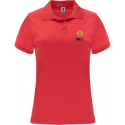 Monzha sportowa koszulka damska polo z krótkim rękawem 150 g/m², l, czerwony