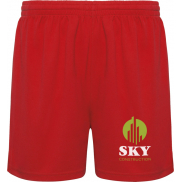 Player spodenki sportowe unisex 140 g/m², xl, czerwony
