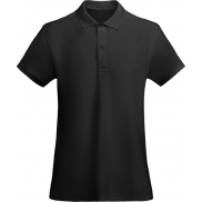 Prince polo damska z krótkim rękawem 210 g/m², l, czarny