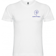 Samoyedo koszulka męska z krótkim rękawem i dekoltem w serek 155 g/m², 3xl, biały