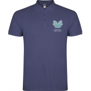 Star koszulka męska polo z krótkim rękawem 200 g/m², 2xl, niebieski