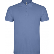 Star koszulka męska polo z krótkim rękawem 200 g/m², s, niebieski