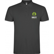 Star koszulka męska polo z krótkim rękawem 200 g/m², m, szary