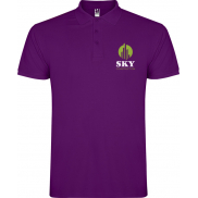 Star koszulka męska polo z krótkim rękawem 200 g/m², l, fioletowy