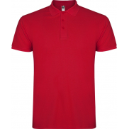 Star koszulka męska polo z krótkim rękawem 200 g/m², l, czerwony