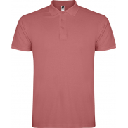 Star koszulka męska polo z krótkim rękawem 200 g/m², m, czerwony