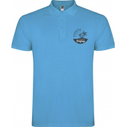 Star koszulka męska polo z krótkim rękawem 200 g/m², 2xl, niebieski