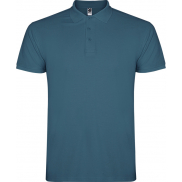 Star koszulka męska polo z krótkim rękawem 200 g/m², m, niebieski