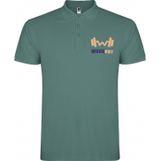 Star koszulka męska polo z krótkim rękawem 200 g/m², l, niebieski