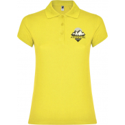 Star koszulka damska polo z krótkim rękawem 200 g/m², m, żółty