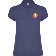 Star koszulka damska polo z krótkim rękawem 200 g/m², m, niebieski