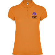 Star koszulka damska polo z krótkim rękawem 200 g/m², m, pomarańczowy