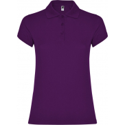 Star koszulka damska polo z krótkim rękawem 200 g/m², l, fioletowy