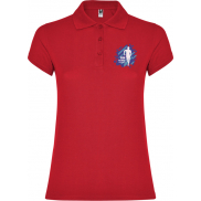 Star koszulka damska polo z krótkim rękawem 200 g/m², s, czerwony