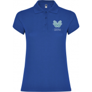 Star koszulka damska polo z krótkim rękawem 200 g/m², s, niebieski