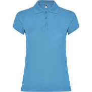 Star koszulka damska polo z krótkim rękawem 200 g/m², l, niebieski