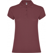 Star koszulka damska polo z krótkim rękawem 200 g/m², l, czerwony