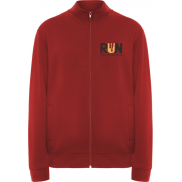 Ulan bluza unisex z zamkiem błyskawicznym na całej długości 280 g/m², xs, czerwony