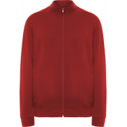 Ulan bluza unisex z zamkiem błyskawicznym na całej długości 280 g/m², xl, czerwony