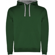Urban męska bluza z kapturem 280 g/m², m, zielony, szary