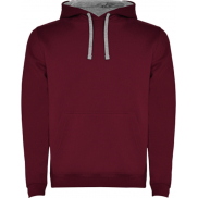 Urban męska bluza z kapturem 280 g/m², xl, czerwony, szary
