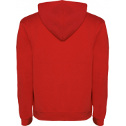 Urban męska bluza z kapturem 280 g/m², 2xl, czerwony, czarny