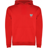 Urban dziecięca bluza z kapturem 280 g/m², 11/12, czerwony